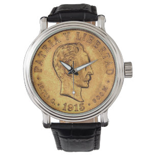 CUBAN GOLD COIN WATCH