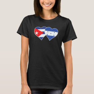 Cuban Honduran Flag Heart Cuba Honduras T-Shirt