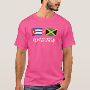 Cuban Jamaican Flag Cuba Jamaica Mix Heritage T-Shirt