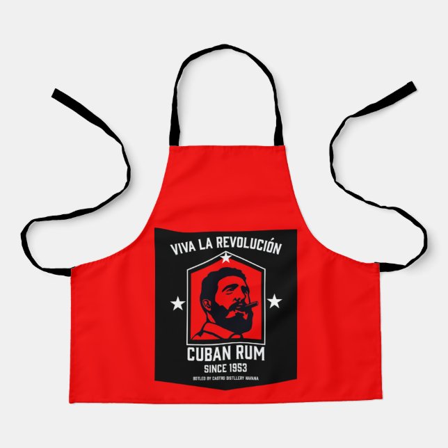 Cuban Libre Rum Drinkers Revolution  Apron (Front)