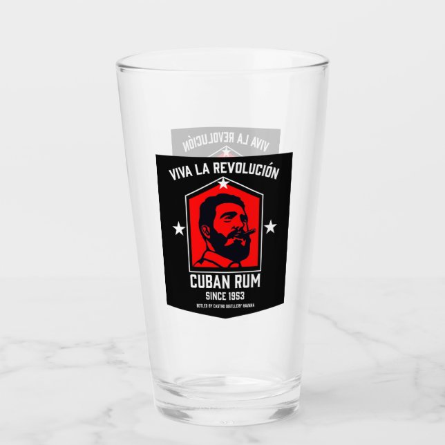 Cuban Libre Rum Drinkers Revolution  Glass (Front)