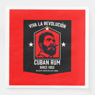 Cuban Libre Rum Drinkers Revolution  Napkin