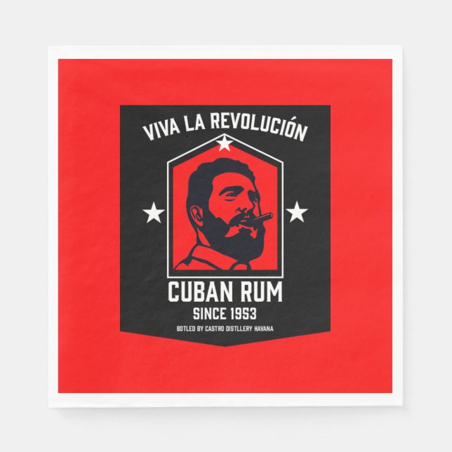 Cuban Libre Rum Drinkers Revolution  Napkin (Front)