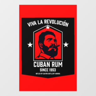 Cuban Libre Rum Drinkers Revolution  Window Cling