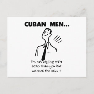 Cuban Men Are Best Postcard