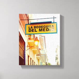 Cuban Photo of Old Havana Habana   Bodegita    Canvas Print