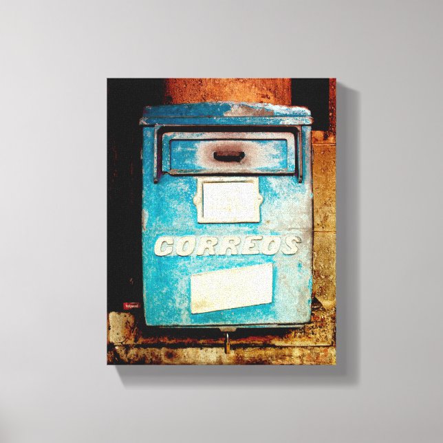 Cuban Photo of Old Havana | Mailbox |  Canvas Print (Front)