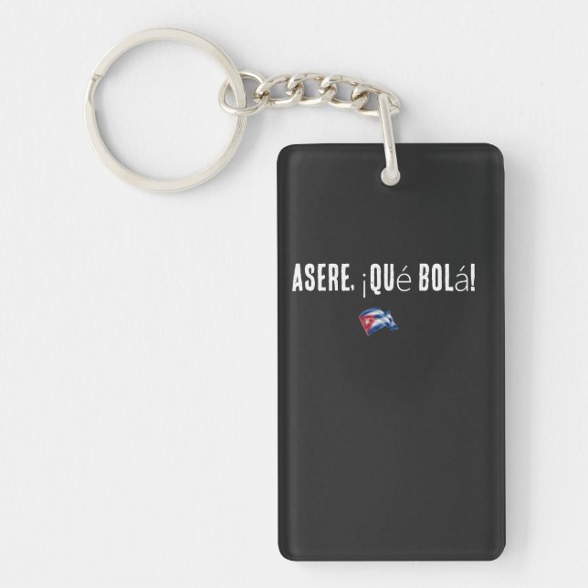 Cuban phrases keychain (Front)