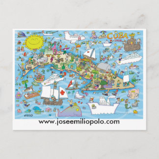 Cuban postcard, www.joseemiliopolo.com postcard