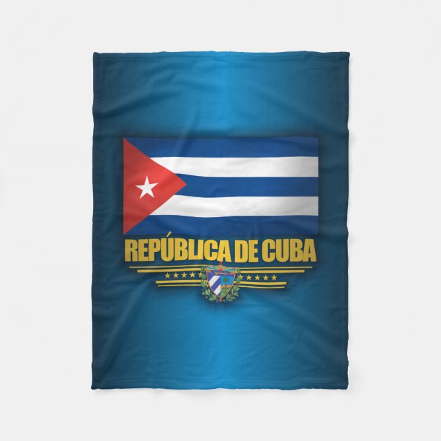 Cuban Pride Fleece Blanket (Front)