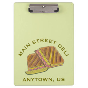 Cuban Sandwich Deli Restaurant Catering Business Clipboard