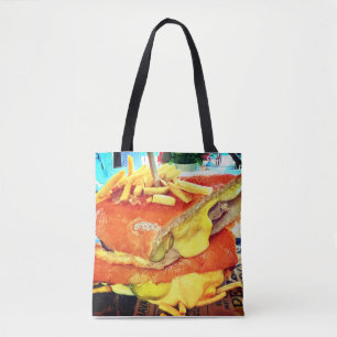 Cuban Sandwich Tote Bag by Tamara Diaz Art