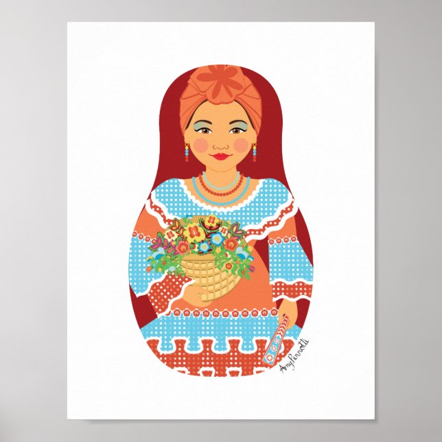 Cuban Sienna Matryoshka Poster (Front)
