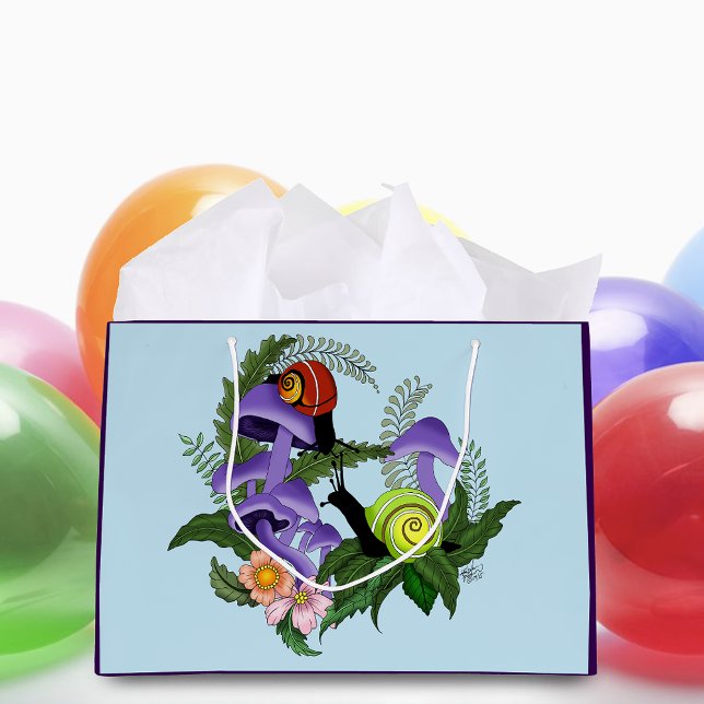 Cuban Snails Purple Mushrooms Large Gift Bag (Creator Uploaded)