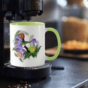 Cuban Snails Purple Mushrooms Mug