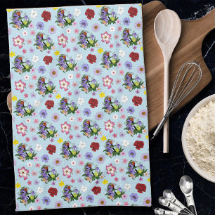 Cuban Snails Purple Mushrooms Tea Towel