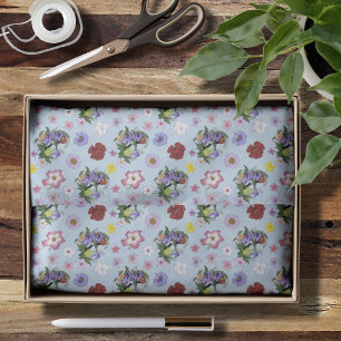 Cuban Snails Purple Mushrooms Tissue Paper