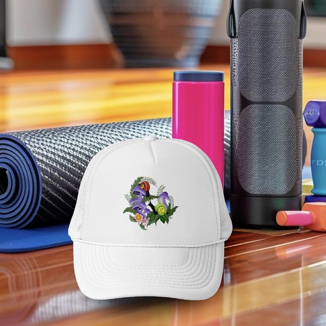 Cuban Snails Purple Mushrooms Trucker Hat (Creator Uploaded)