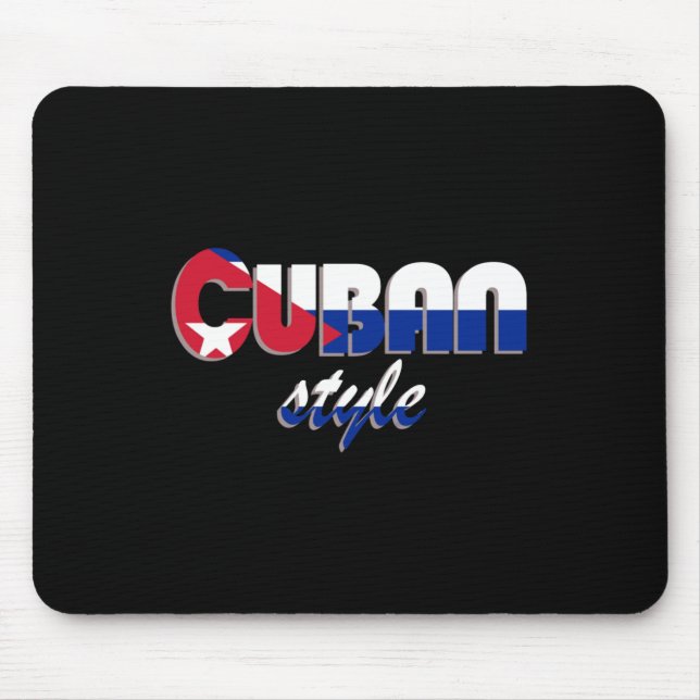 Cuban Style Sticker  Mouse Mat (Front)