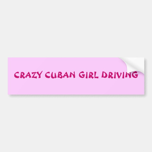 CUBAN VIBES BUMPER STICKER (Front)