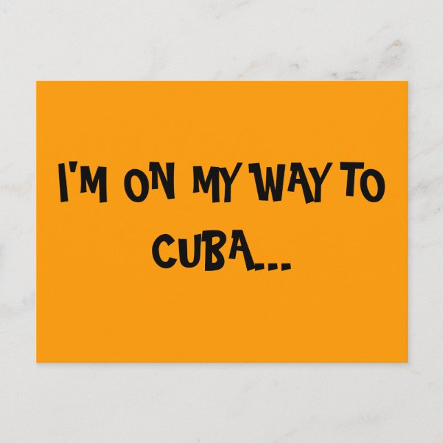 CUBAN VIBES POSTCARD (Front)