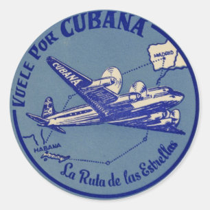 Cubana Vintage Luggage Sticker