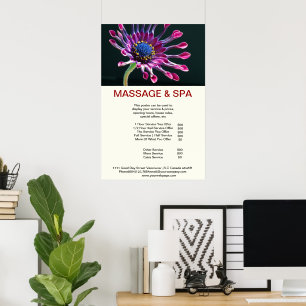 Cubane spider Spa Massage Beauty Salon Poster
