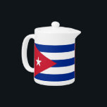 Cubanese Flag Teapot<br><div class="desc">Elevate your tea experience with our teapot featuring the vibrant flag of Cuba! This teapot is more than just a functional item; it’s a celebration of Cuba’s rich cultural heritage and national identity. The bold Cuban flag design adds a unique and meaningful touch, making it a perfect way to showcase...</div>