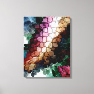 Cube Centric Dark Wind Canvas Print