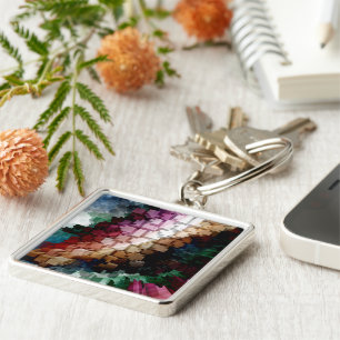 Cube Centric Dark Wind Key Ring