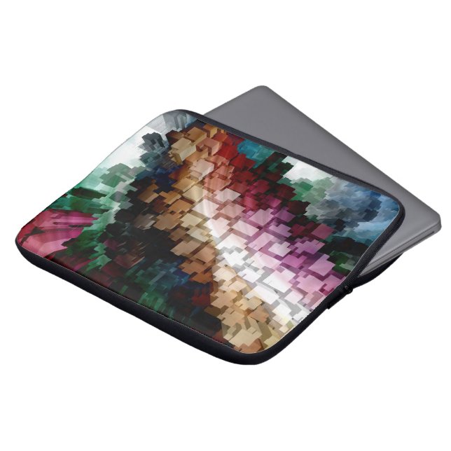 Cube Centric Dark Wind Laptop Sleeve (Front Top)