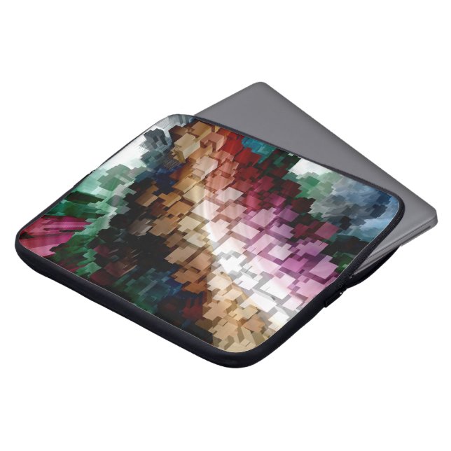 Cube Centric Dark Wind Laptop Sleeve (Front Top)