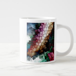 Cube Centric Dark Wind Large Coffee Mug