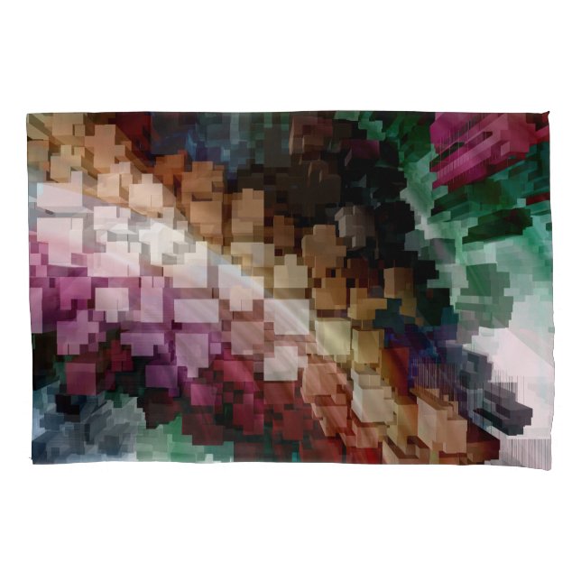 Cube Centric Dark Wind Pillowcase (Front)