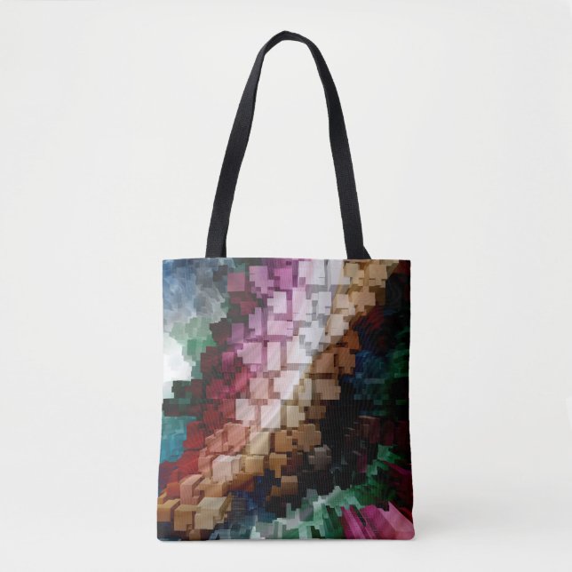 Cube Centric Dark Wind Tote Bag (Front)