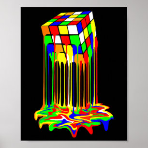 cube colourful awesome graphic poster