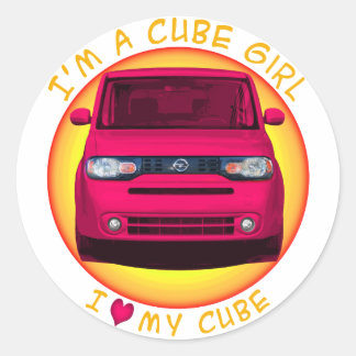 Cube Girl Stickers