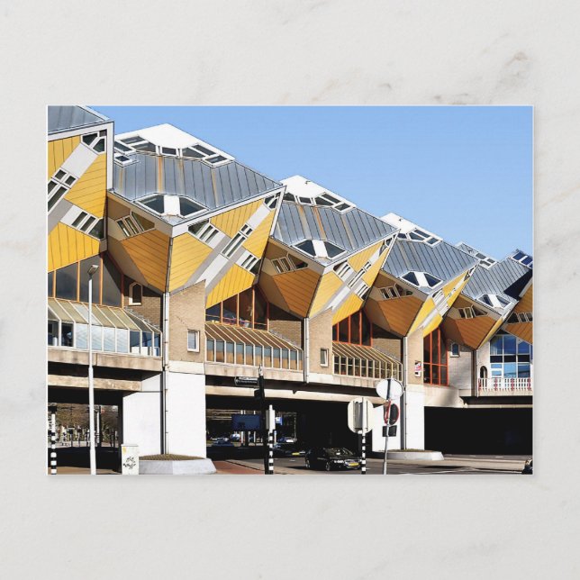 Cube houses, Rotterdam Blaak Postcard (Front)