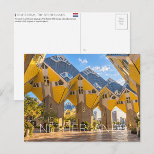 Cube Houses, Rotterdam, Netherlands Travel Postcard