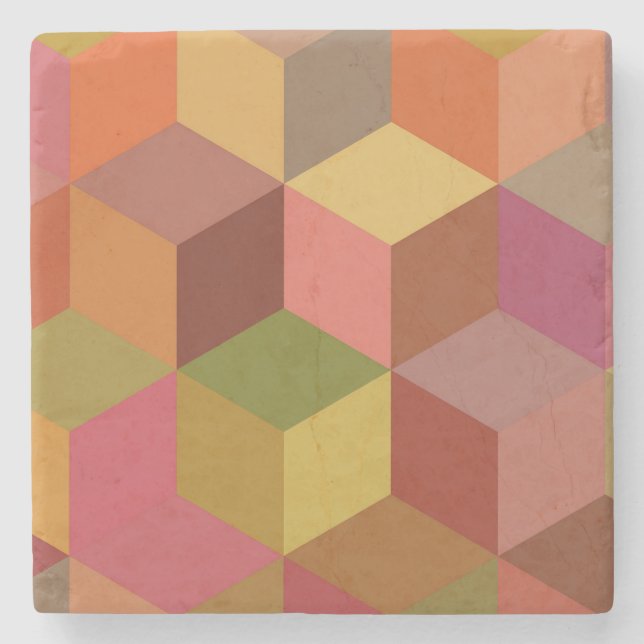 Cube II Stone Coaster (Front)