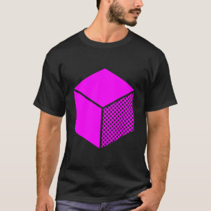 Cube - Magenta on Dark T-Shirt