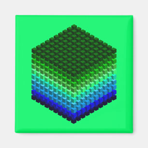 Cube of Cubes 3D Pattern Magnet