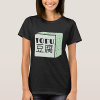 Cube of tofu Japanese writing
