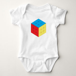 Cube Puzzle Game Baby Bodysuit