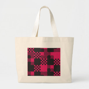 cube square block shape creative large tote bag