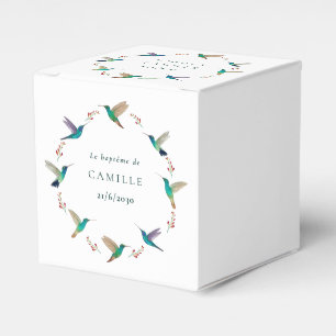 Cube surprise baptême favour box