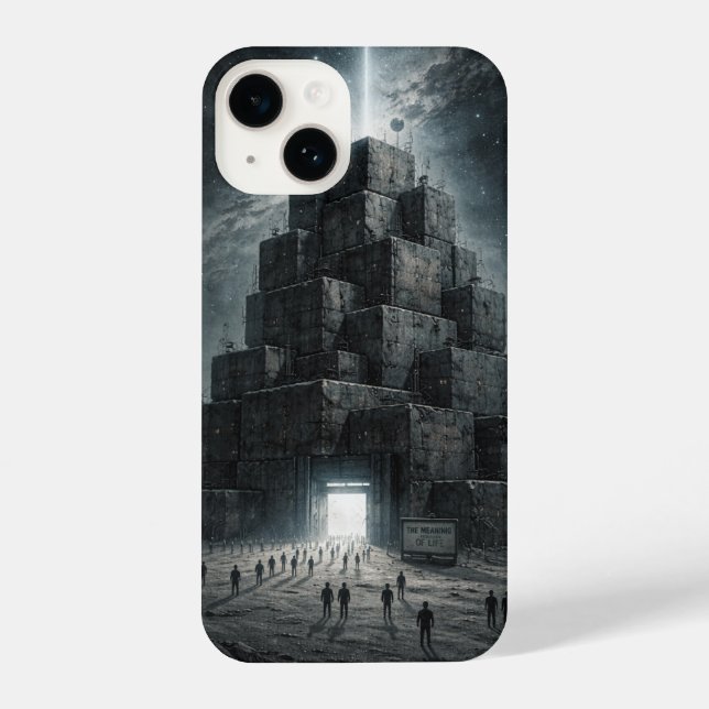 cube tower iPhone case (Back)