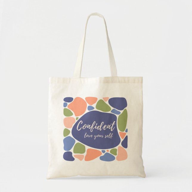 Cubes Colourful Unique Tote Bag (Front)