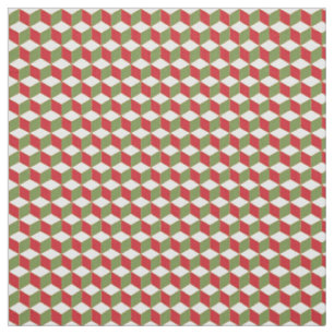 Cubes Illusion Christmas mood Fabric