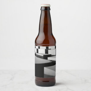 Cubes in Berlin Beer Bottle Label